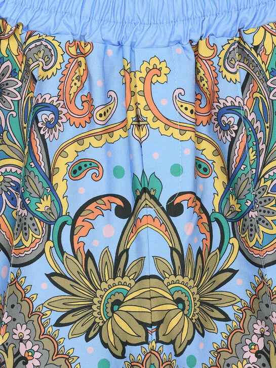 Шорты с разноцветными узорами, голубые Etro , арт.  | Фото 3