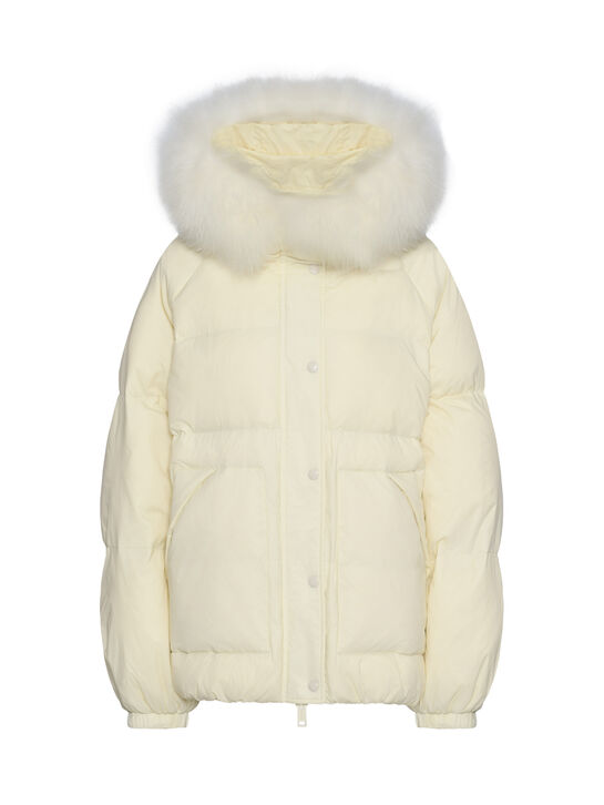 Куртка-пуховик с отделкой из овчины Yves Salomon , арт.  | Фото 1