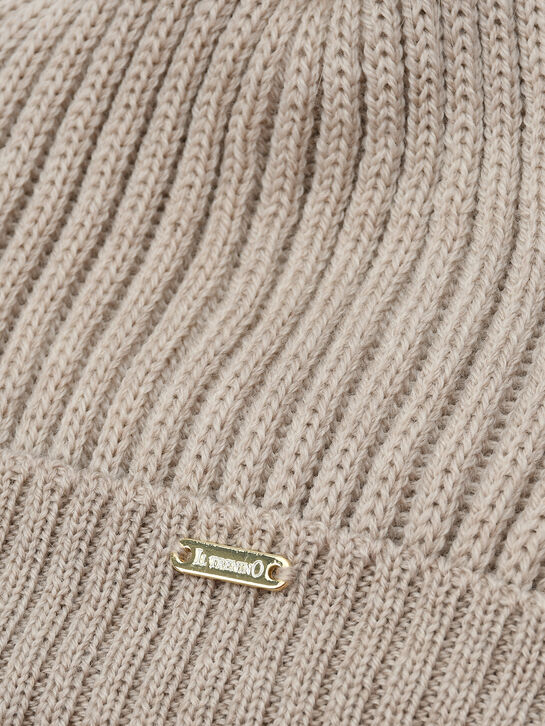 Шапка с меховым помопоном и завязками Il Trenino , арт.  | Фото 3