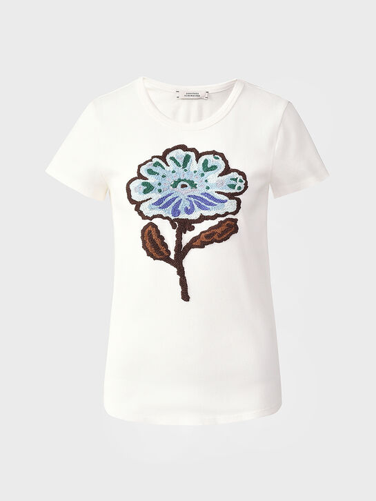 Футболка с принтом &quot;цветок&quot; Dorothee Schumacher , арт.  | Фото 1