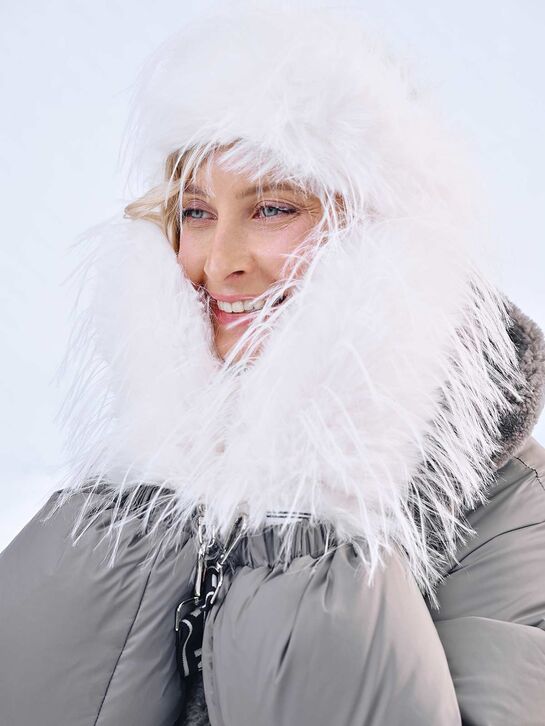 Повязка из эко-меха, белая Flashin , арт.  | Фото 4