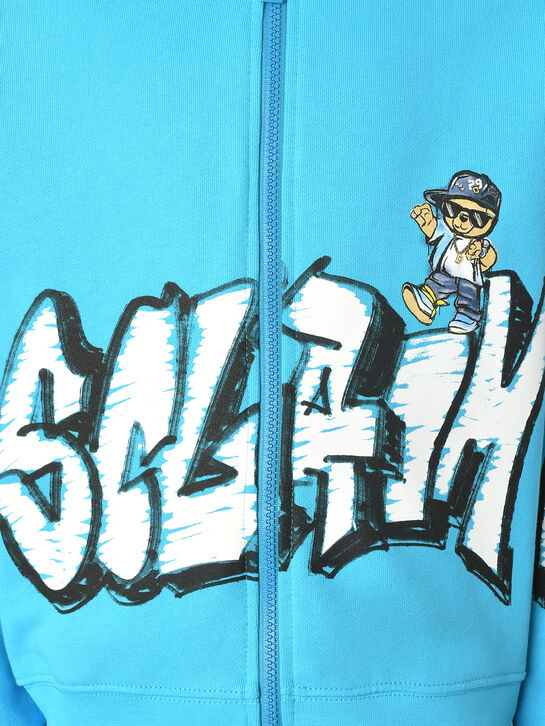 Спортивная куртка с белым лого, голубая Disclaimer , арт.  | Фото 3