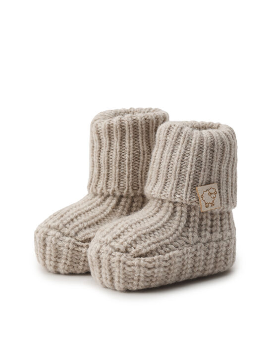Пинетки вязаные, бежевые Maglificio di Verona , арт.  | Фото 2