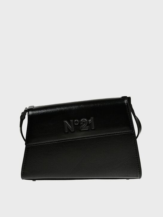 Сумка ассиметричная с логотипом в тон, черная N21 , арт.  | Фото 1