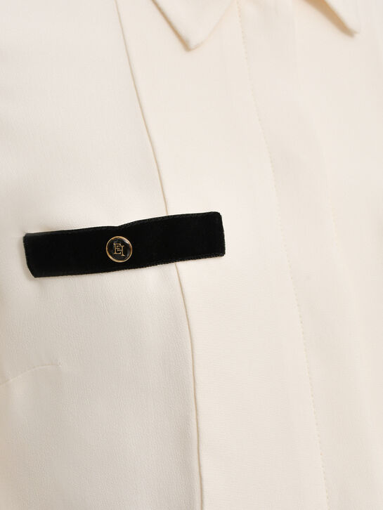 Блузка с воланами на манжетах Elisabetta Franchi , арт.  | Фото 7