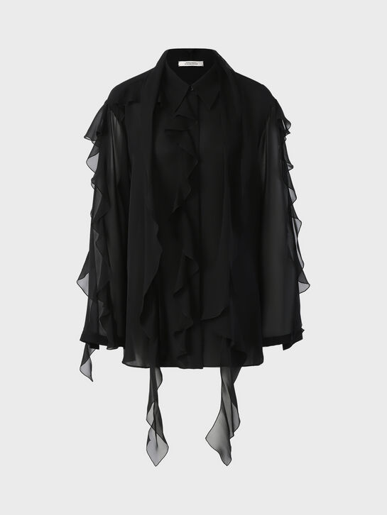 Блуза шифоновая, черная Dorothee Schumacher , арт.  | Фото 1