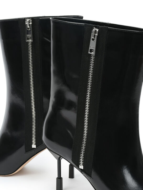 Ботильоны на шпильке с острым носом, черные MSGM , арт.  | Фото 8