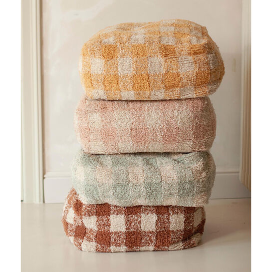 Подушка-пуф Шахматы серо-голубой 20х40х40 см Lorena Canals , арт.  | Фото 7