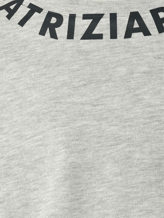 Свитшот укороченный с логотипом, серый Patrizia Pepe , арт.  | Фото 3