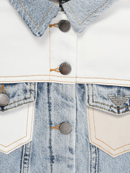 Джинсовая куртка в стиле color block Emporio Armani , арт.  | Фото 3