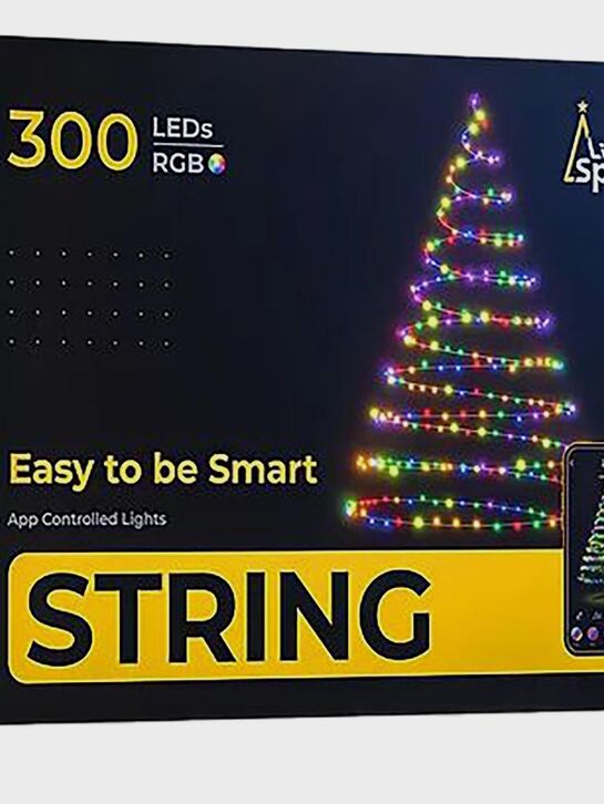 Гирлянда STRING 300 ламп, 2400см, RGB, Многоцветный + Белый , Управление через приложение LinkedSparx , арт.  | Фото 1