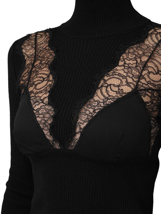 Джемпер с имитацией бра, черный Blumarine , арт.  | Фото 5