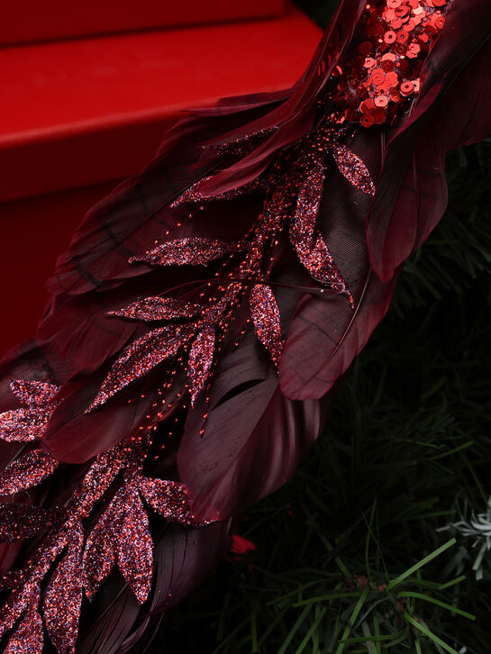 Декоративный красный Павлин с длинным хвостом, 36 см Goodwill , арт.  | Фото 4