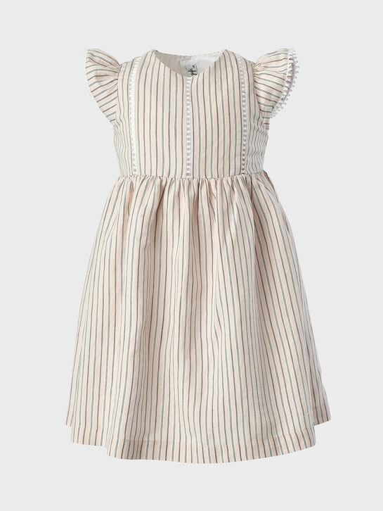 Платье с рукавами-крылышками в полоску IL Gufo , арт.  | Фото 1
