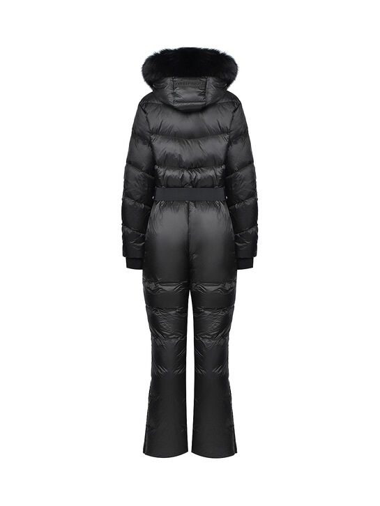 Комбинезон с меховой опушкой на капюшоне, черный Freedomday , арт.  | Фото 6