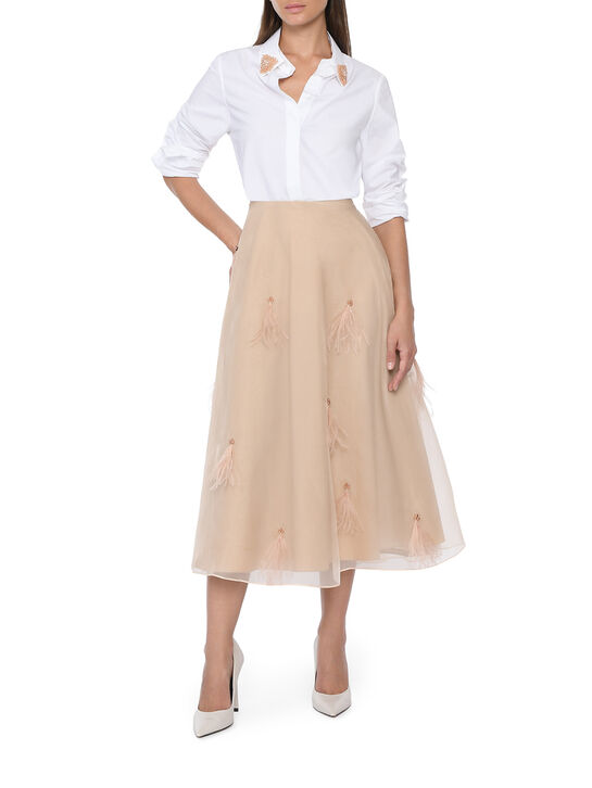 Юбка из шелковой органзы Dorothee Schumacher , арт.  | Фото 3