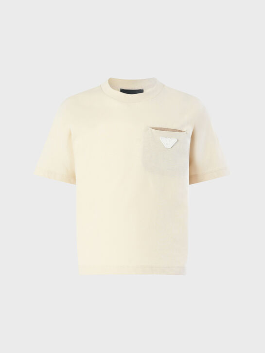 Футболка бежевая с карманом Emporio Armani , арт.  | Фото 1