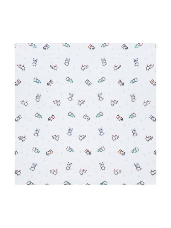 Комплект из 3 пеленок с принтом пингвины, 120х120 см Jan&Sofie , арт.  | Фото 9
