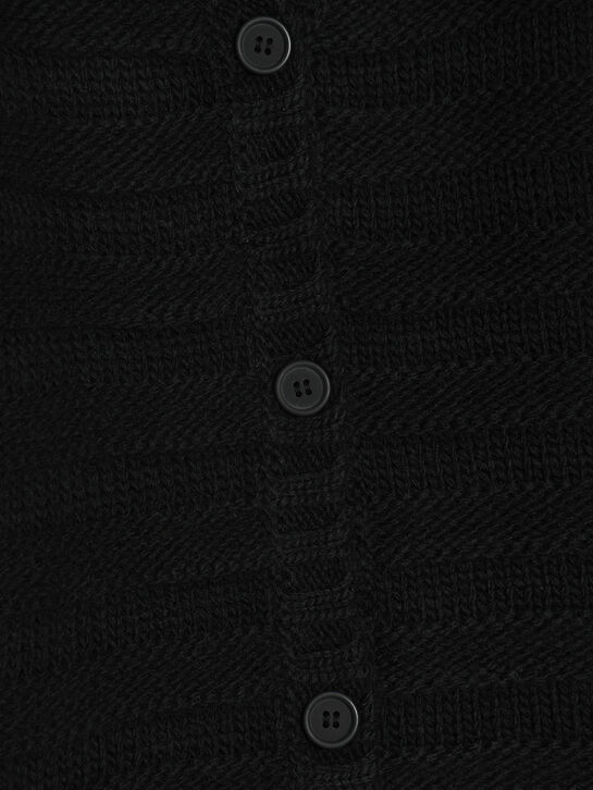 Кардиган в полоску, черный MM6 , арт.  | Фото 3