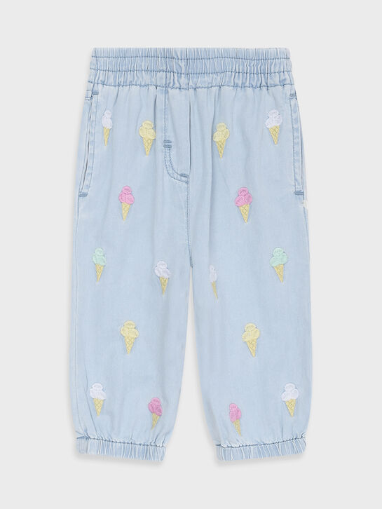 Джинсы с вышивкой &quot;мороженое&quot; Stella McCartney , арт.  | Фото 1