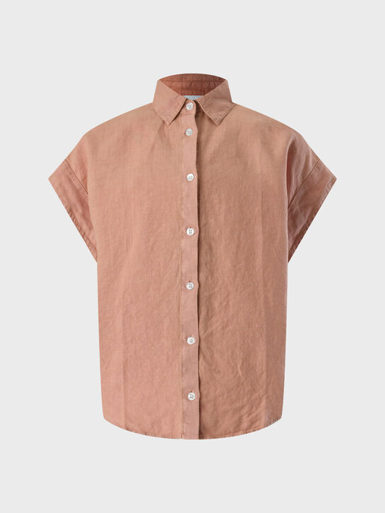 Рубашка льняная с короткими рукавами ASPESI , арт.  | Фото 1