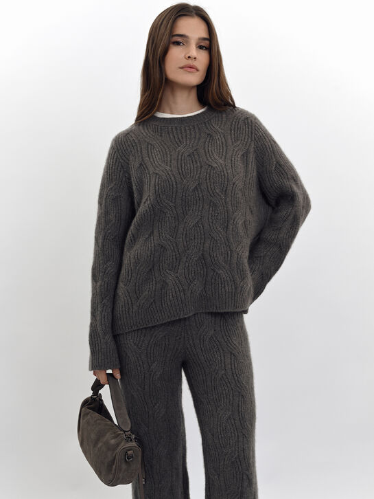 Джемпер из кашемира и шелка, укороченный Lu Ren , арт.  | Фото 3