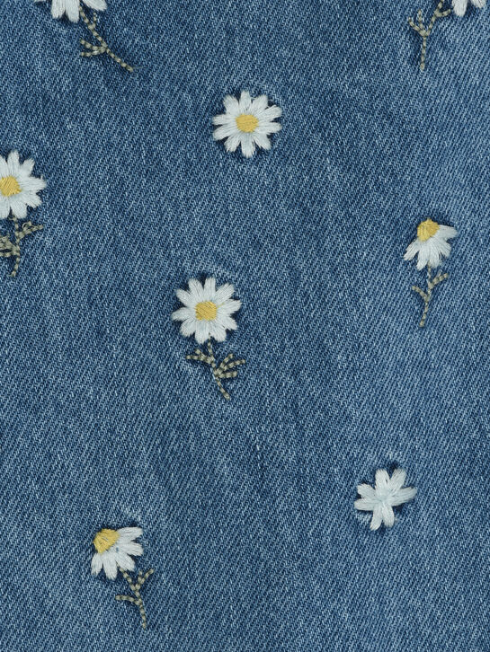 Джинсы с вышитыми ромашками IL Gufo , арт.  | Фото 3