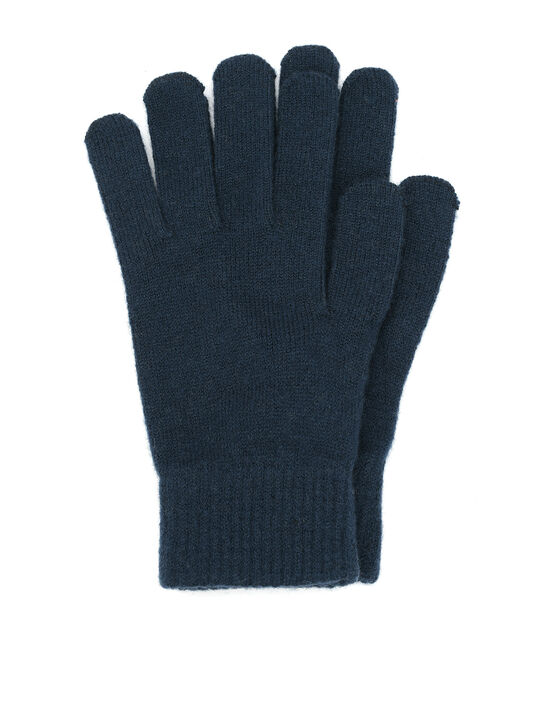 Перчатки из шерсти и кашемира, синие Yves Salomon , арт.  | Фото 1
