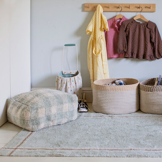 Подушка-пуф Шахматы серо-голубой 20х40х40 см Lorena Canals , арт.  | Фото 8