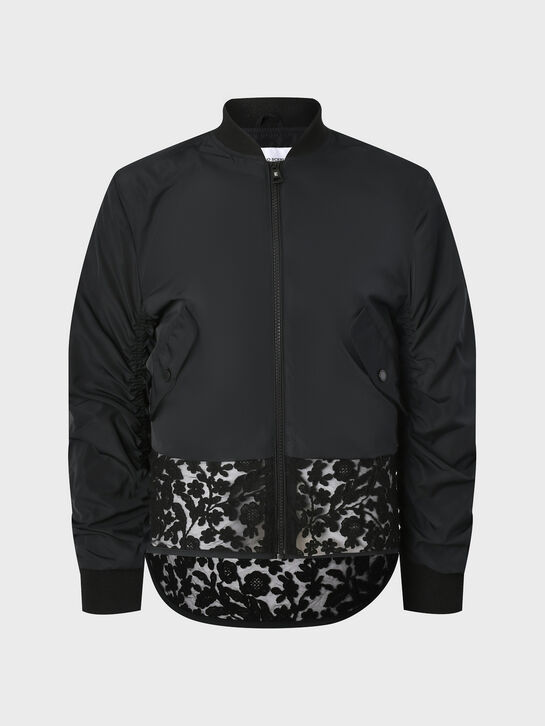 Куртка-бомбер с кружевным низом Ermanno Scervino , арт.  | Фото 1