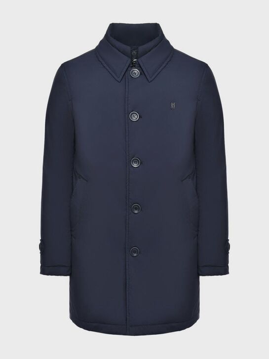 Куртка на пуговицах, темно-синяя Herno , арт.  | Фото 1