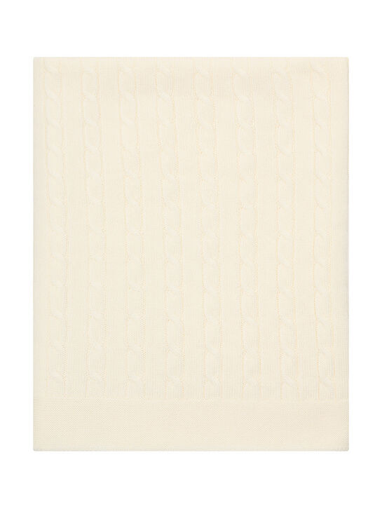 Плед вязаный из шерсти Maglificio di Verona , арт.  | Фото 1