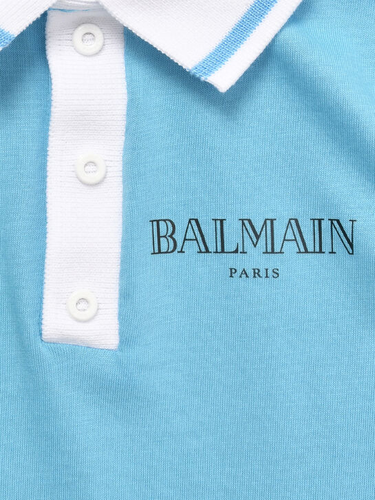 Голубой песочник с логотипом Balmain , арт.  | Фото 3