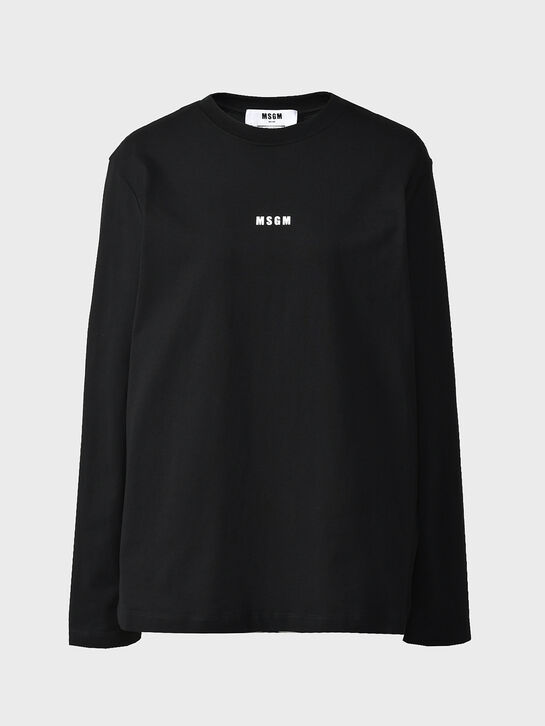 Лонгслив с лого, черный MSGM , арт.  | Фото 1