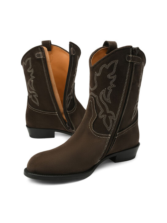 Сапоги с вышивкой, коричневые Gallucci , арт.  | Фото 3