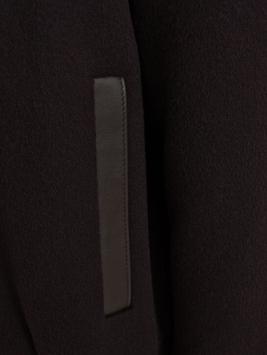 Куртка-бомбер с воротником из меха лисы, бордовая Yves Salomon , арт.  | Фото 7