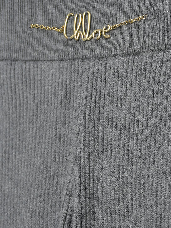 Брюки вязаные, серые Chloe , арт.  | Фото 3