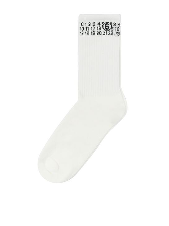 Носки с логотипом, белые MM6 , арт.  | Фото 1