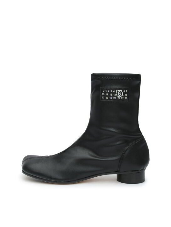 Полусапожки на каблуке, черные MM6 , арт.  | Фото 1