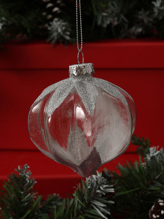 Елочные подвески Шары с серебристыми блестками, 8 см Goodwill , арт.  | Фото 3