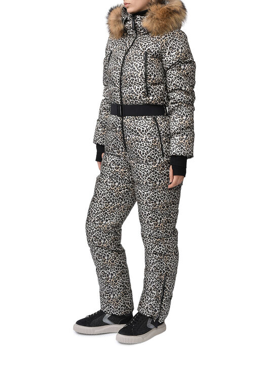Комбинезон с меховой опушкой на капюшоне, леопардовый Freedomday , арт.  | Фото 3
