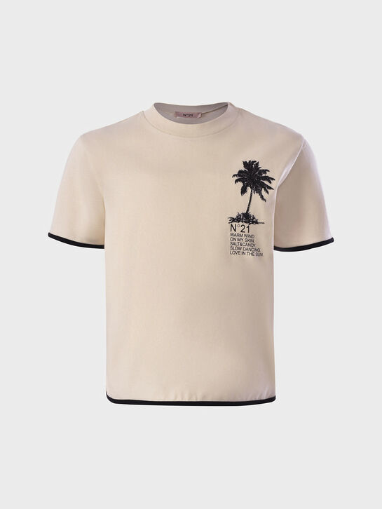 Футболка с принтом и черной окантовкой N21 , арт.  | Фото 1