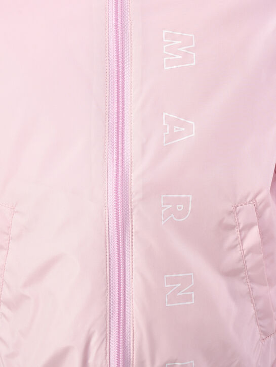 Розовая ветровка с лого вдоль молнии MARNI , арт.  | Фото 3