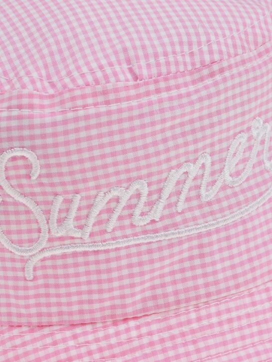 Панама в мелкую клетку, розовая Catya , арт.  | Фото 4