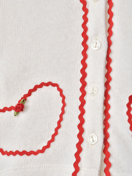 Кардиган с красной тесьмой Monnalisa , арт.  | Фото 3