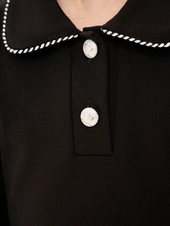 Платье с черно-белым кантом Eirene , арт.  | Фото 4