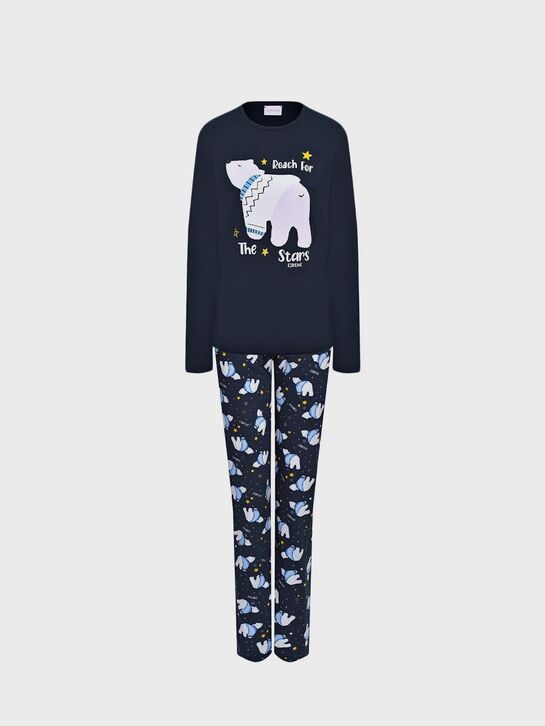 Пижама с принтом &quot;Белые медведи&quot; Eirene , арт.  | Фото 1