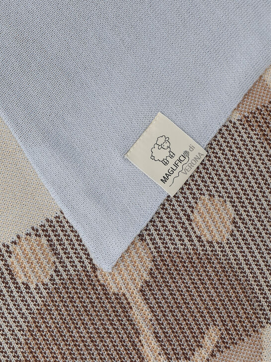 Плед вязаный, декор медвежонок Maglificio di Verona , арт.  | Фото 5