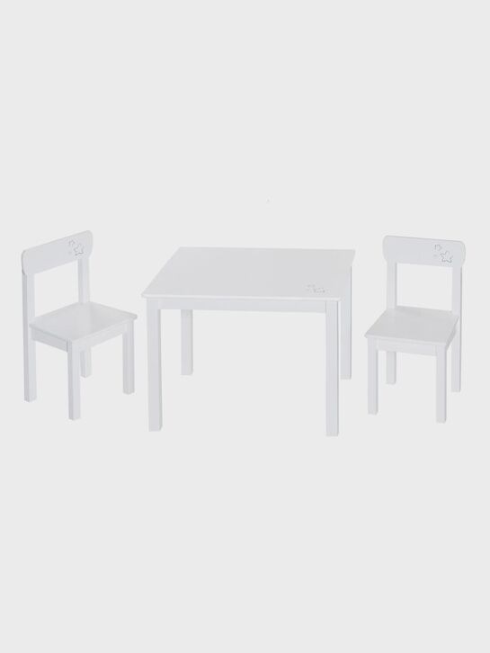 Комплект мебели Little Stars, стол+2 стульчика, белый Roba , арт.  | Фото 1