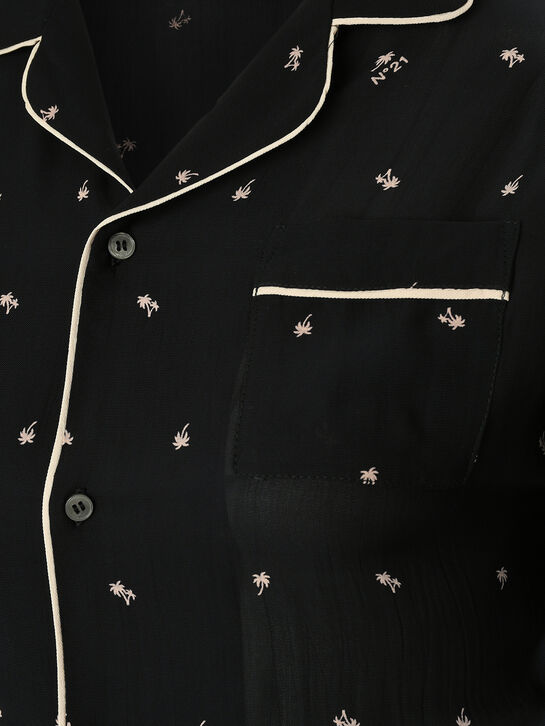 Рубашка из вискозы, черная N21 , арт.  | Фото 3